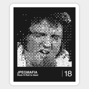 JPEGMafia / Minimalist Graphic Fan Artwork Design Magnet